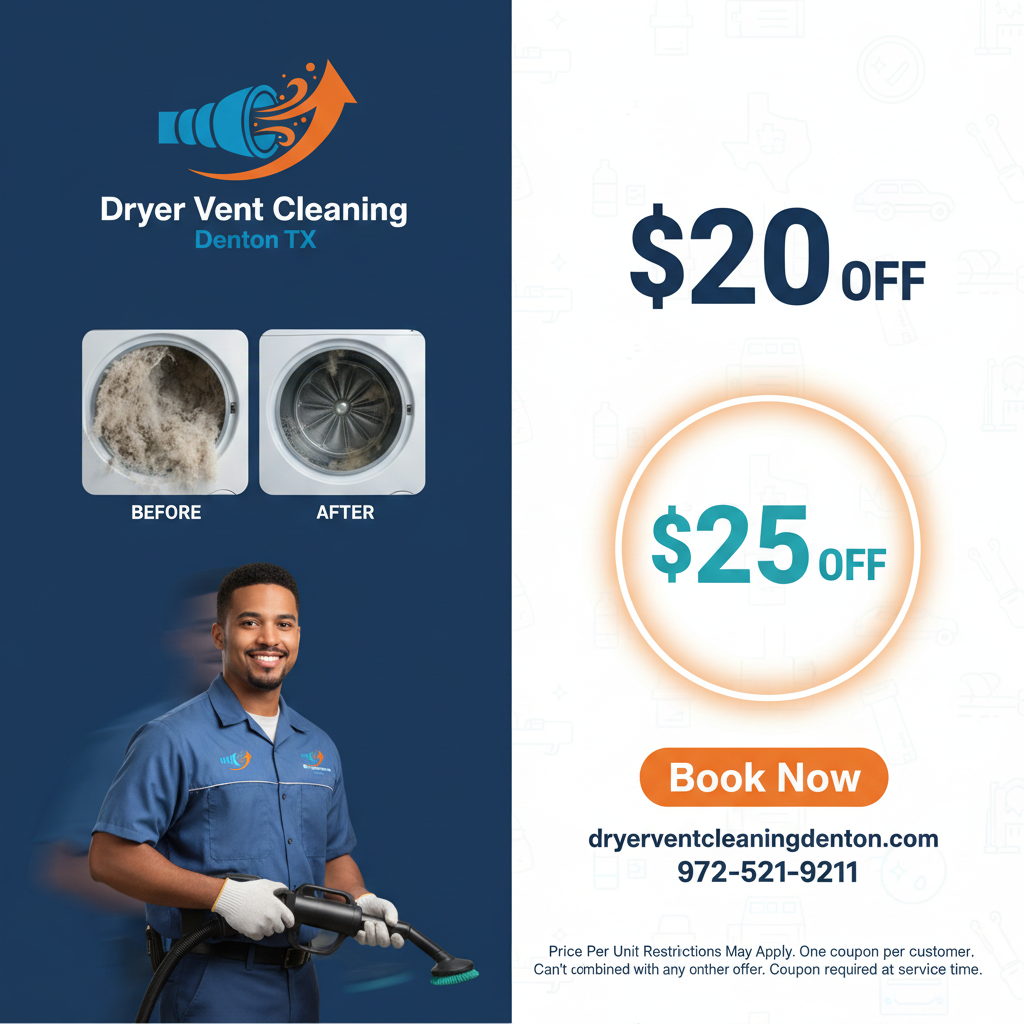Dryer Vent Cleaning Denton TX coupon